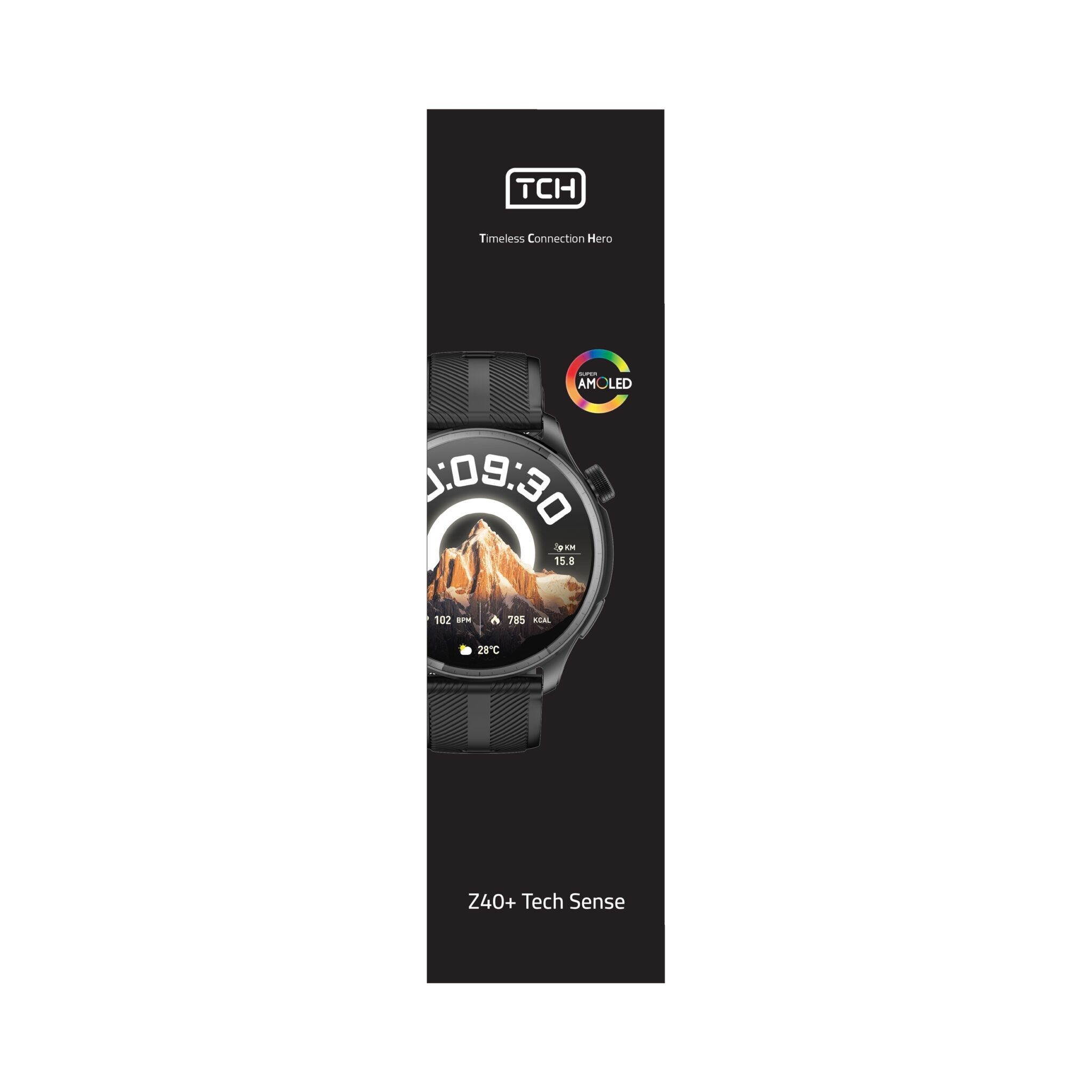 ساعت هوشمند تی سی اچ مدل Z40+ Tech Sense، مناسب برای ورزش، روزمره، رسمی، دارای قابلیت‌های صفحه نمایش رنگی و لمسی، کنترل موسیقی