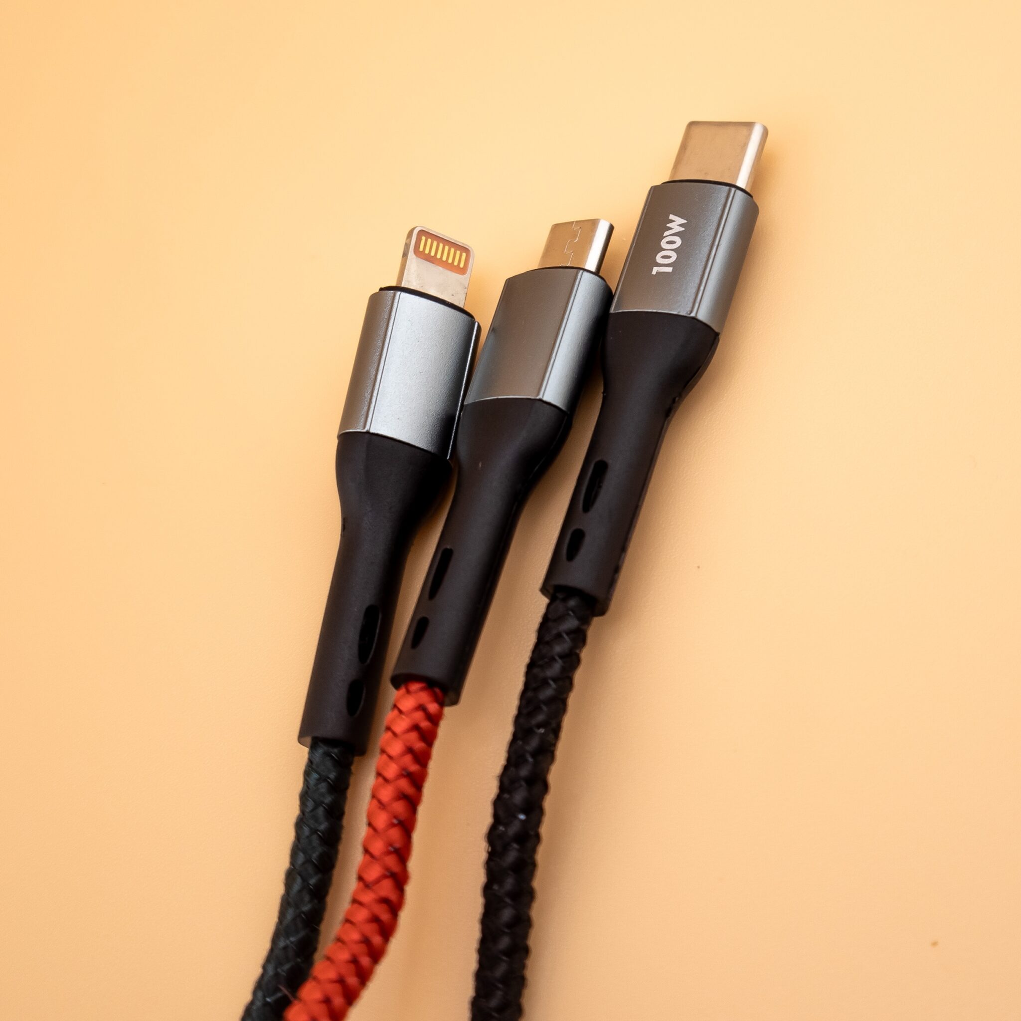 کابل تبدیل USB به لایتنینگ/USB-C/microUSB لیتو مدل LD-49 طول 1 متر