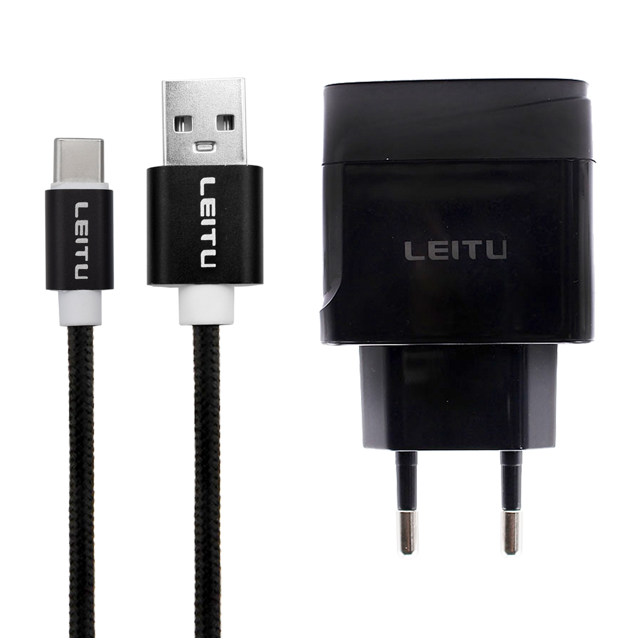 شارژر دیواری لیتو مدل LH - 8 به همراه کابل تبدیل USB-C