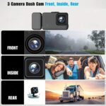 دوربین ثبت وقایع خودرو مدل 3 لنز RoadLens-F31-WiFi