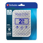 هارد اکسترنال ورباتیم مدل Store 'n' Go  ظرفیت دو ترابایت دارای رابط USB Type-A 3.0
