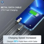 کابل فست شارژ USB-C به USB-C لیتو+ مدل Metal 60W نمایشگردار - Image 5
