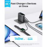 شارژر دیواری 140 وات انکر مدل A2697 به همراه کابل USB-C به طول 1.5 متر